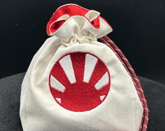 Bolsa para dados histórica de edición limitada del Eje y los Aliados de la Segunda Guerra Mundial: Japón, Sol Naciente.