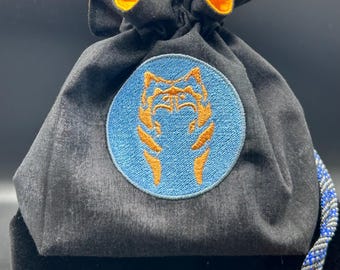 Bolsa de dados con temática Ashoka de Star Wars Mandalorian