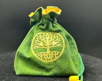 Bolsa de dados Árbol de la Vida Verde
