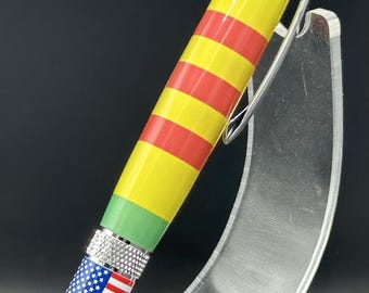 Bolígrafo Freedom Click personalizado con cinta de servicio en Vietnam