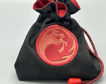 Bolsa de dados de maná de montaña de MTG