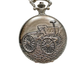 Commemorative Ford Car Pocket Watch - In Commemoration of the Automobile George Selden 1895