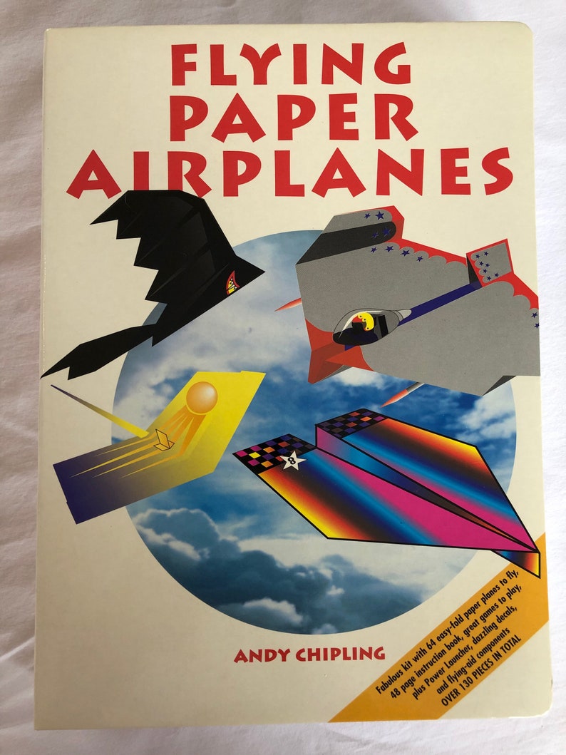 Flying Paper AirPlanes Book and Kit by Andy Chipling Etsy