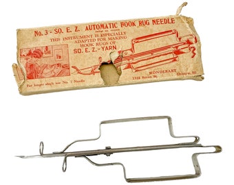 Automatic Hook Rug Needle No. 3 - SO. E.Z. Pat. No. 1935915
