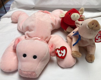 Pig The Pillow Pals Collection Ty Ty Beanie Baby Wilbur The Pig