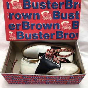 Buster Brown Saddle Shoes with Original Box Child Size 8 1/2