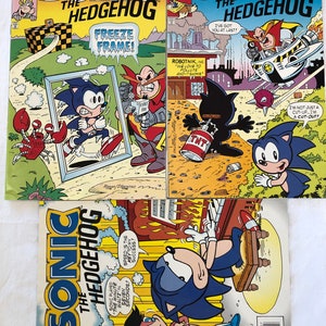 SONIC The Hedgehog Set of 3 Almost Mint 1994 Comic Books No. 10, 11, 12
