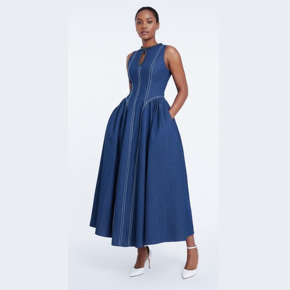 knee length dresses for ladies Basically Black Fitted Midi Dress Large / Black