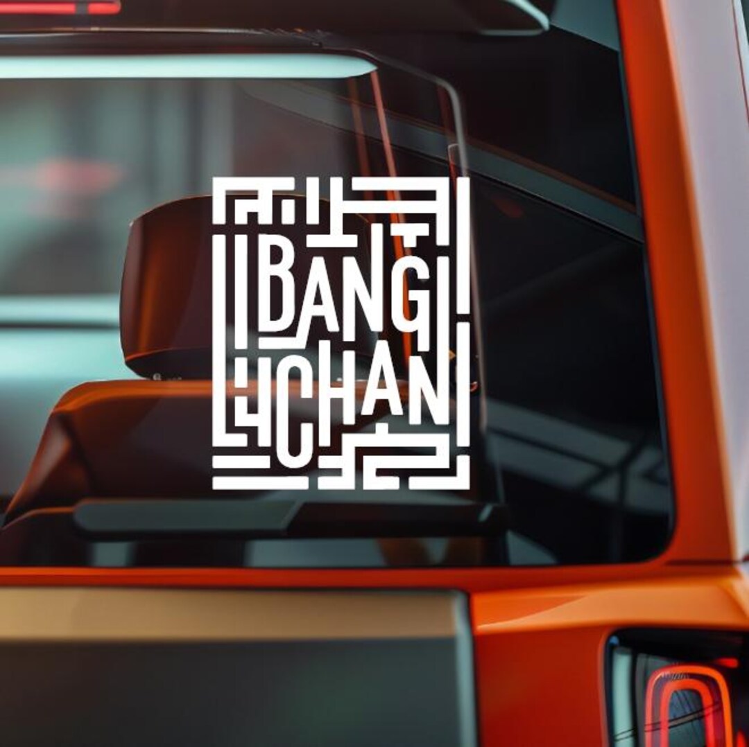 Bang Chan Sticker | Vinyl Decal | Minimalist Korean Fan Art Car Sticker ...