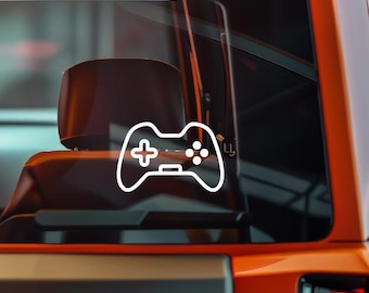 Pegatina de control de juego / Vinilo de videojuego / Pegatina impermeable para coche y portátil / Decoración minimalista para juegos / Más de 20 colores