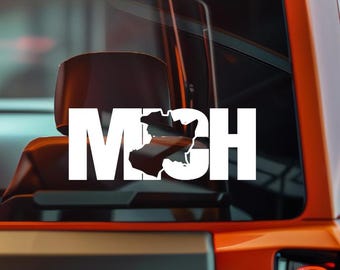 MICH Sticker | Waterproof & Weatherproof Vinyl | 20+ Colors | Michoacán State Pride Decal | Mexican Car or Laptop Sticker | Handmade Gift