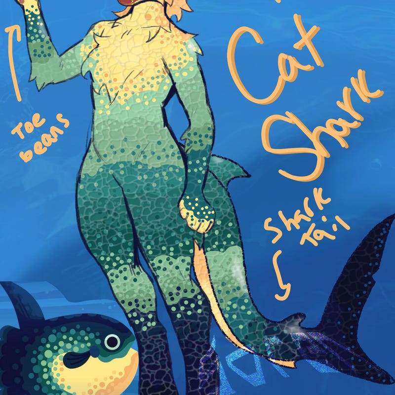 Shark Fursona - Etsy