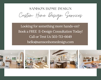 Custom E-Design Consultation | Mood Board, Shopping List