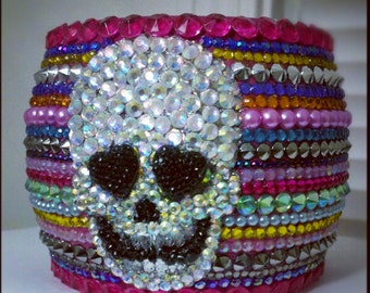 CRYSTAL Skull Fiesta Bangle