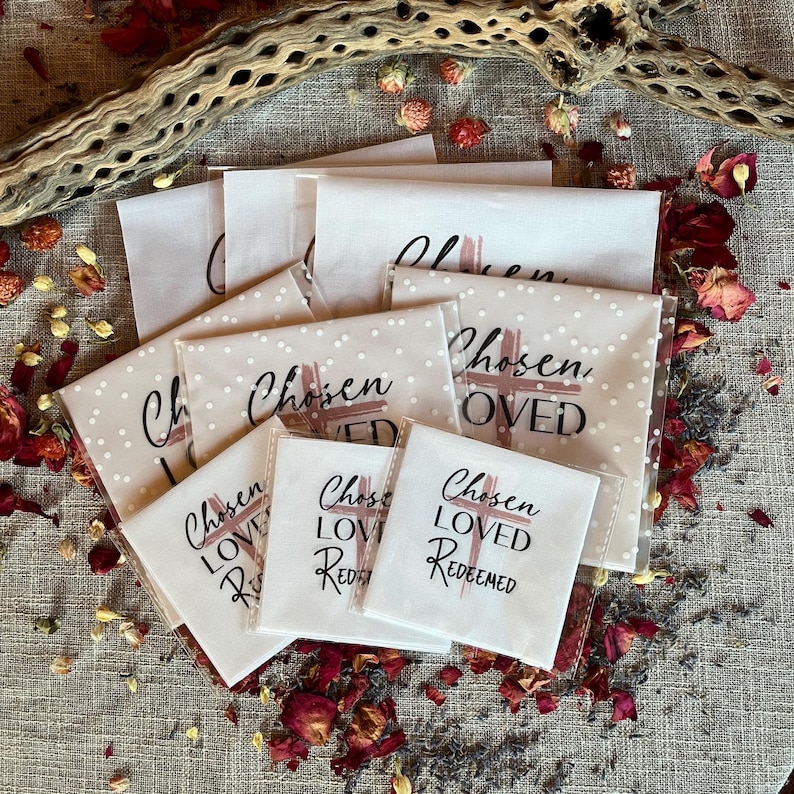 Precut Christian Quilt Square – Chosen, Loved, Redeemed - Cotton Fabric ...