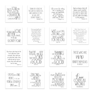 20 Scripture Bible Quilt Squares