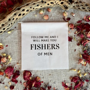 Precut Bible Quilt Square - Follow Me and I will make you fishers of men