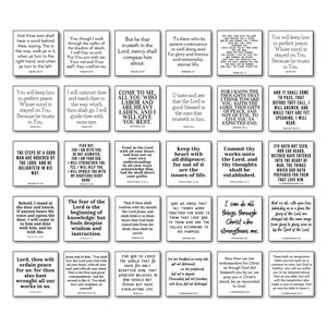 Set of 30 Bible Verse Quilt Squares - BIBLE010