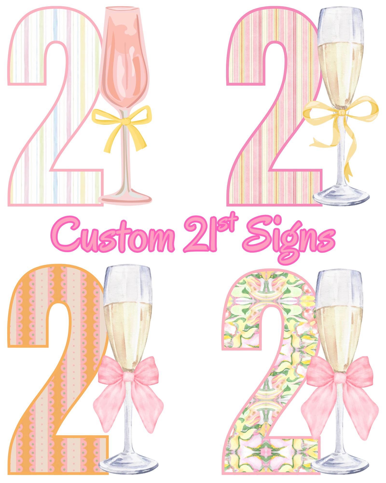 21st Signs! Custom! Digital File! - Etsy