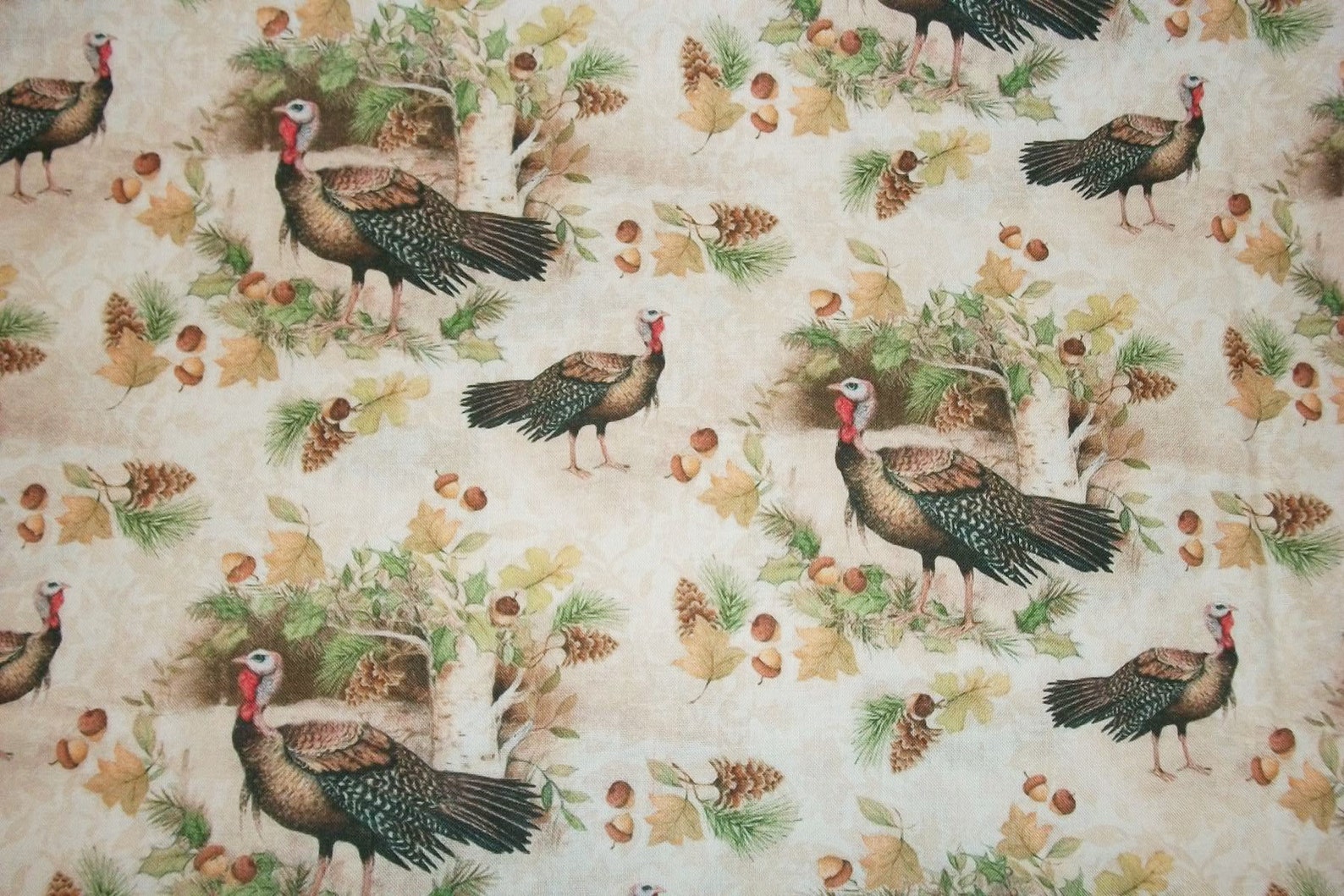Susan Winget Fabric Turkey Fabric By The Yard Fall Fabric Etsy
