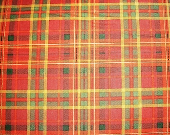 Fall Fabric, Plaid Fabric, By The Yard, Timeless Treasurers, Autumn Fabric, Quilting Crafting Sewing Fabric, Novelty Fabric, Metallic Fabric