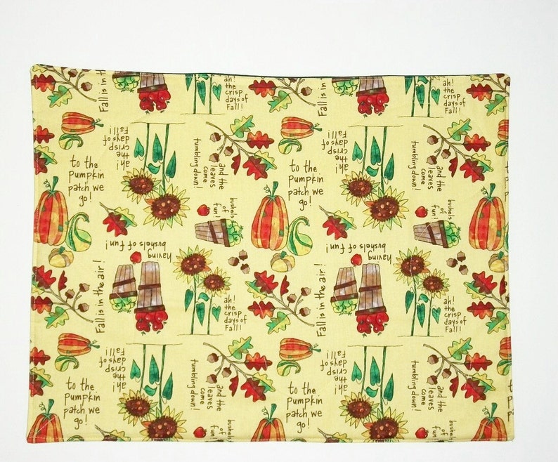 Fall Placemats Quilted Placemats Autumn Decor Fall Table Etsy