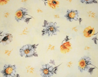 Flower Fabric, Daisy Fabric, By The Yard, Spring Fabric, Wilmington Prints, Quilting Fabric, Craft Sewing Floral Fabric, Novelty Fabric,