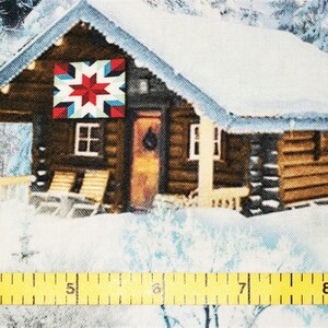Cabin Fabric, Tree Fabric, Snow Fabric, By The Yard, Timeless Treasures, Novelty Fabric, Winter Fabric, Quilting Sewing Fabric, Lodge Fabric image 8
