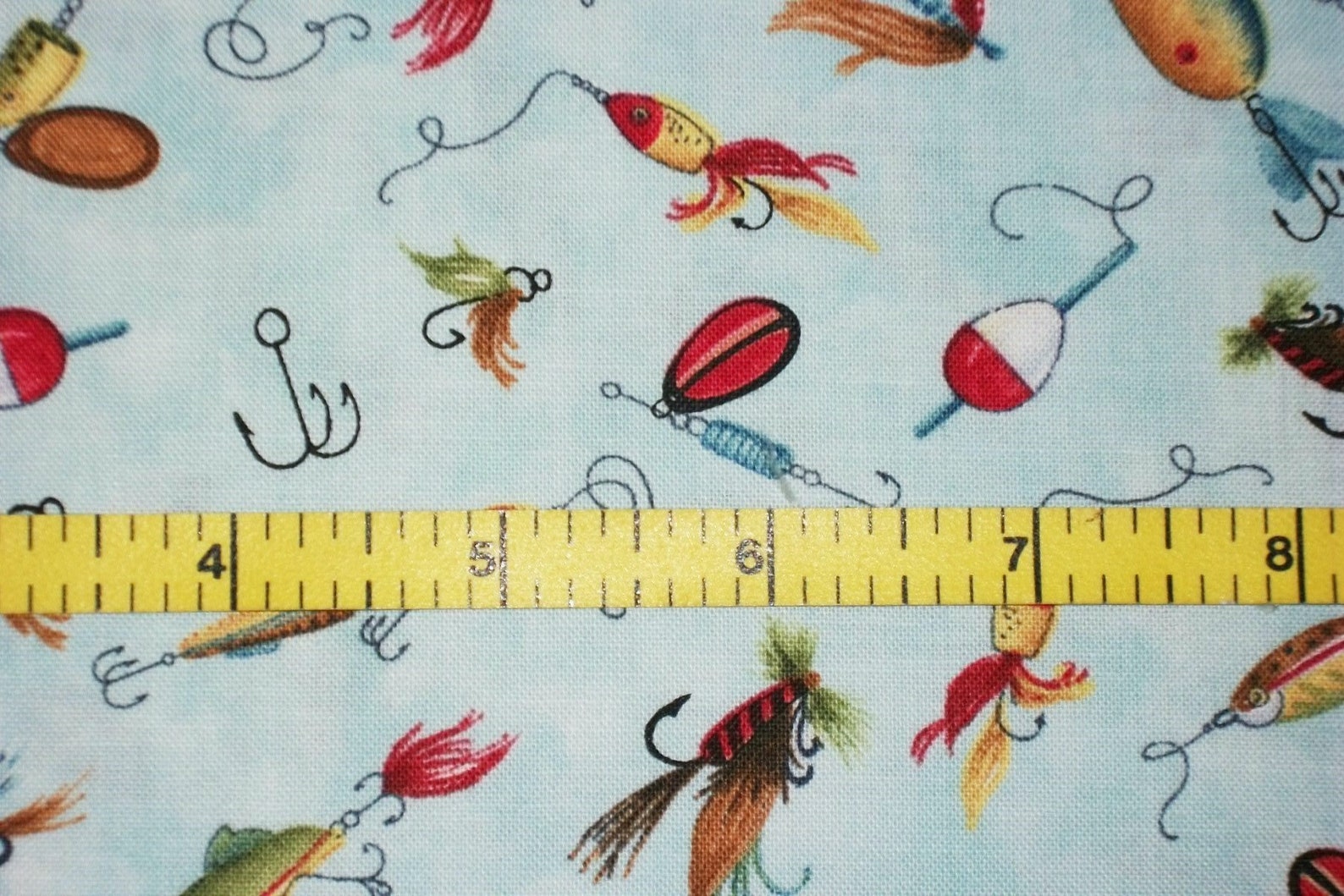 Susan Winget Fabric Fishing Lures Fabric by the Yard Etsy