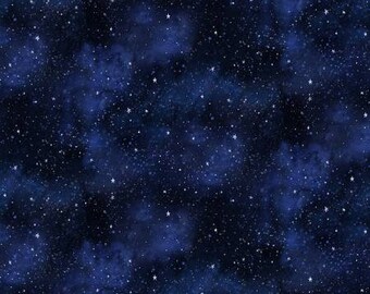 Width 5339 Star Night Sky Space Cotton Fabric 55 Inch x 12 Yard Length