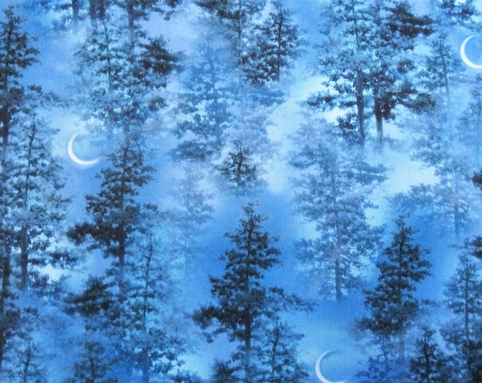 Tree Fabric, Forest Fabric, by the Yard, Timeless Treasure, Quilting