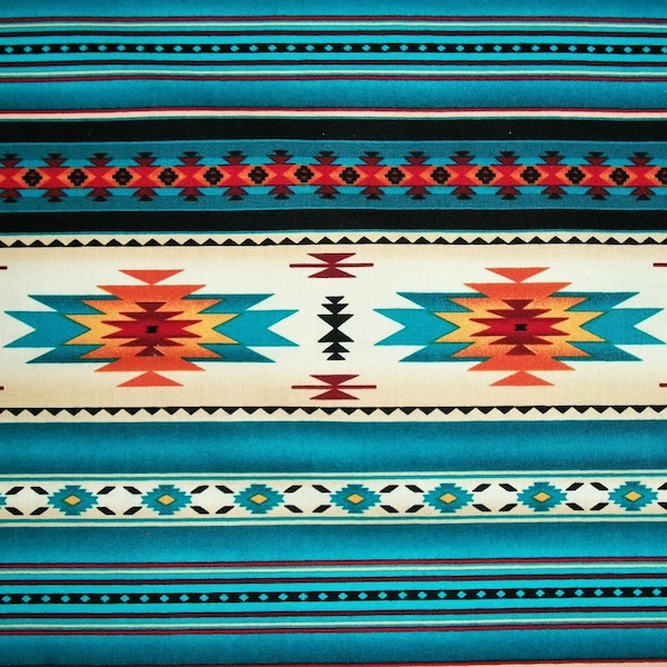 Southwestern Fabric, Desert Fabric, By The Yard, Elizabeth Studio, Quilting Crafting Sewing Fabric, Novelty Fabric, Western Aztec Fabric