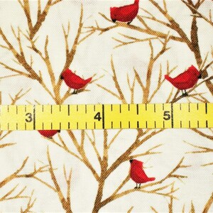 Cardinal Fabric, Bird Fabric, By The Yard, Christmas Fabric, Timeless Treasures, Sewing Quilting Fabric, Novelty Fabric, Nature Fabric image 3