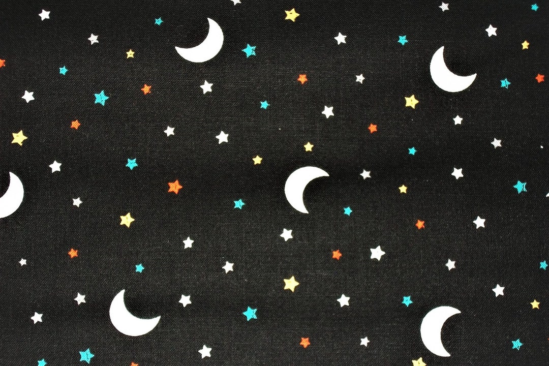 Halloween Fabric Moon Fabric by the Yard Michael Miller - Etsy