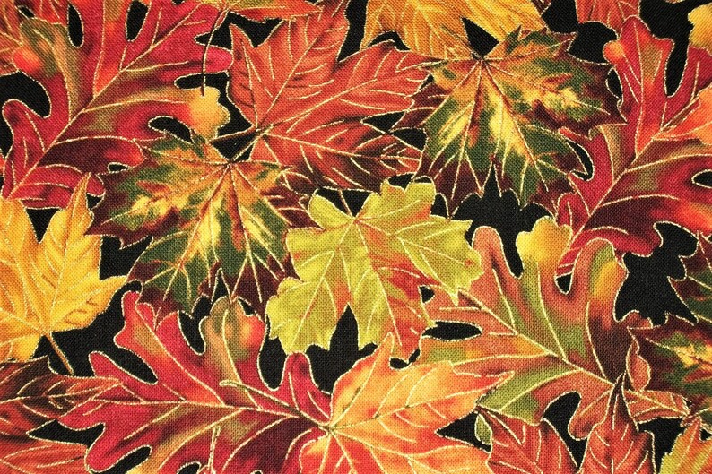 Fall Fabric, Fall Leaf Fabric, By The Yard, Timeless Treasure, Autumn Leaves, Quilting Crafting Sewing Fabric, Novelty Fabric, Autumn Fabric image 2