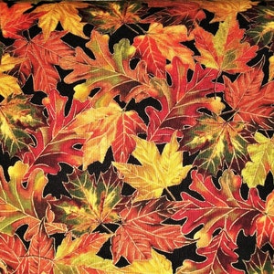 Fall Fabric, Fall Leaf Fabric, By The Yard, Timeless Treasure, Autumn Leaves, Quilting Crafting Sewing Fabric, Novelty Fabric, Autumn Fabric image 1