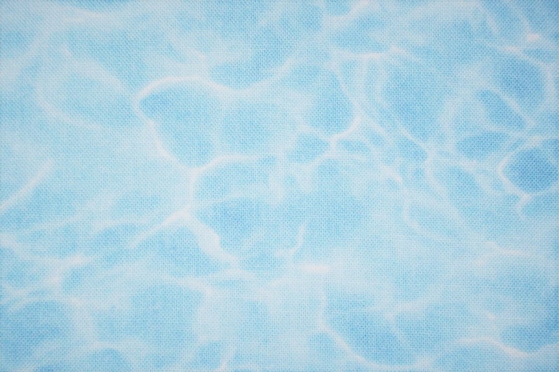 Water Fabric Blue Tide Fabric by the Yard Elizabeth Studio Etsy