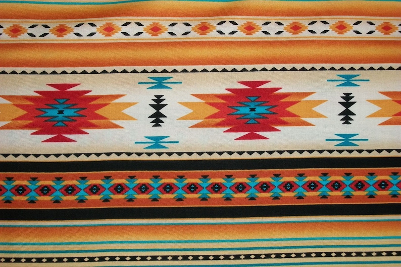 Southwestern Fabric Desert Fabric by the Yard Elizabeth Etsy