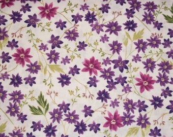 Flower Fabric, By The Yard, Spring Fabric, Kanvas Studio, Quilting Fabric, Craft Sewing Fabric, Novelty Fabric, Daisy Fabric, Floral Fabric