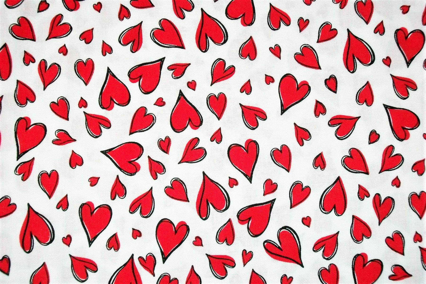 Valentine's Fabric Heart Fabric By The Yard Timeless Etsy