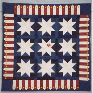 Quilt Pattern, Patriotic Pattern, Americana Mini Quilt Pattern, Block Quilt Pattern ,4th of July Pattern, Wall Hanging, Sewing, PATTERN ONLY