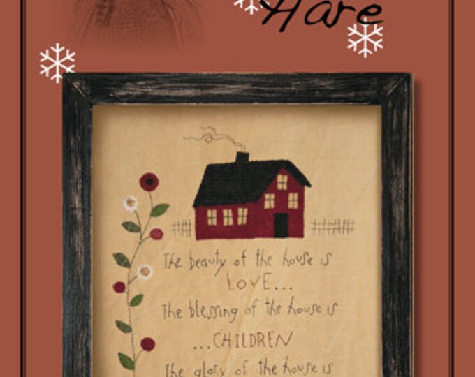 Stitchery Pattern, Folk Art Pattern, Primitive Stitchery Pattern