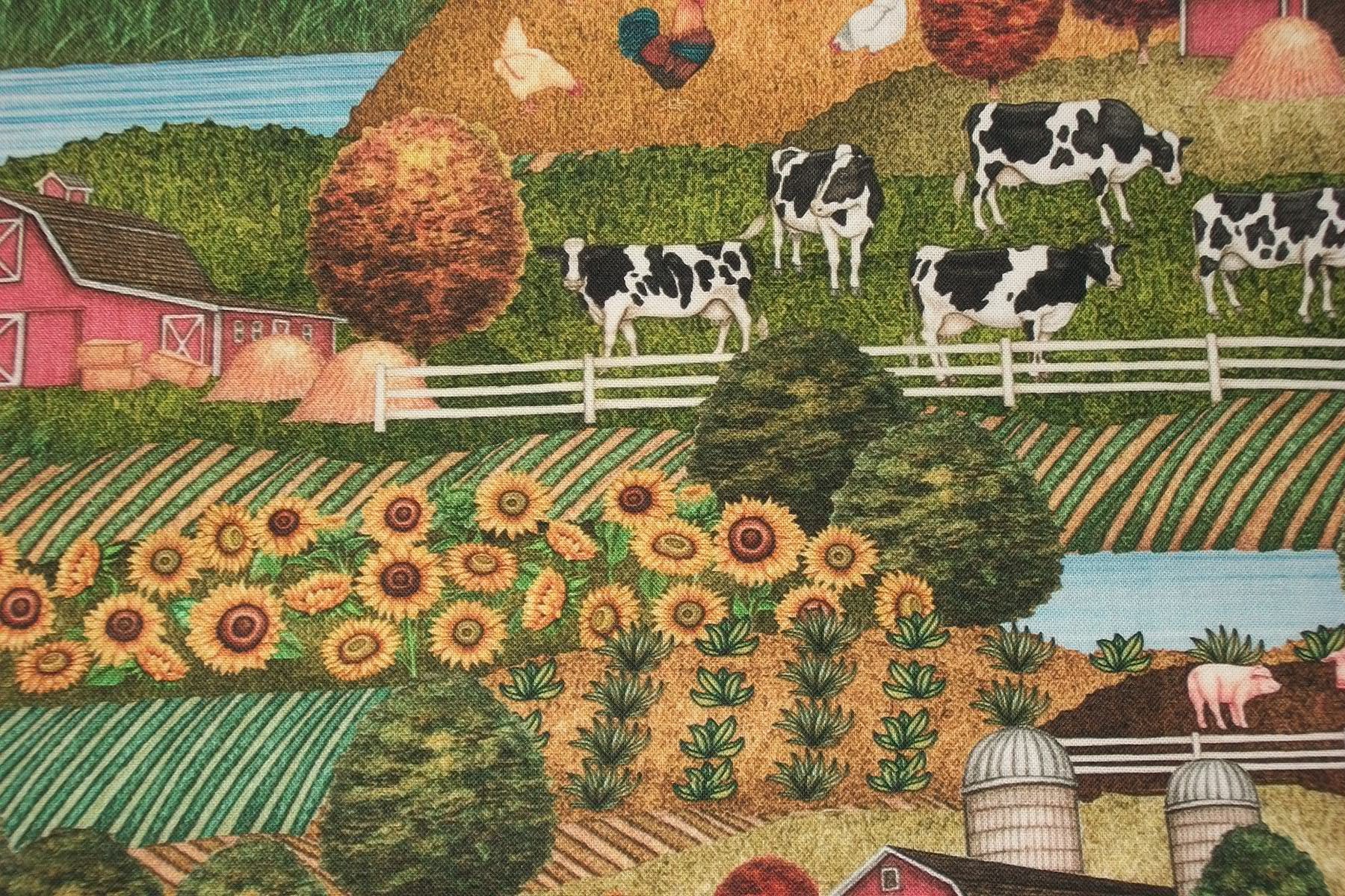 Country Fabric Barn Fabric by the Yard QT Fabrics Farm Etsy
