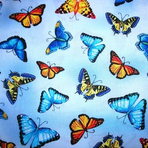 Butterfly Fabric, Nature Fabric, By The Yard, Timeless Treasurers, Sewing Quilting Fabric, Novelty Fabric, Summer Fabric, Spring Fabric,
