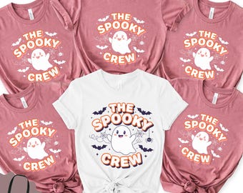 Camiseta de fantasmas de Halloween de Spooky Crew (bolsa de tela gratis)