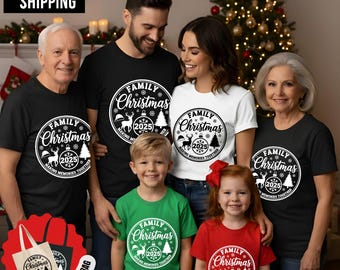 Family Christmas Shirts 2026, Matching Holiday Outfits, Custom Christmas Tees, Making Memories Together, Family Group Tops