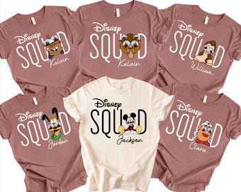 Camisetas de Disney Squad, camisetas personalizadas de Disney, camisetas de Disney Squad, camisetas de Disney Trip, camisetas de Disneyland, camisetas de Disney World Squad