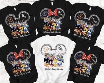 Sudadera personalizada de viaje a Disney 2026, sudadera familiar de Disney a juego, sudadera personalizada de vacaciones familiares de Disney, viaje a Disney