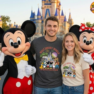 Vintage Walt Disney World 4 Parks Family Shirt, Retro Happiest Place on Earth Squad Tee, Matching Family Trip Outfit image 11