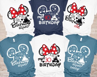 Disney Birthday Girl Shirt, Birthday squad Disney Shirt, Birthday Boy Disney Shirt, Disney Birthday Crew Shirt, Disney Birthday Party Shirts